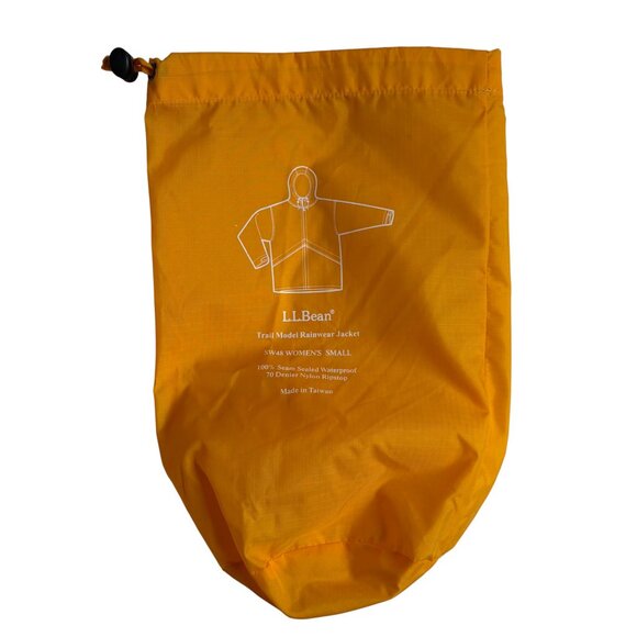L.L. Bean Women's Trail Model Rain Jacket (Yellow) - Size Small - Picture 6 of 8